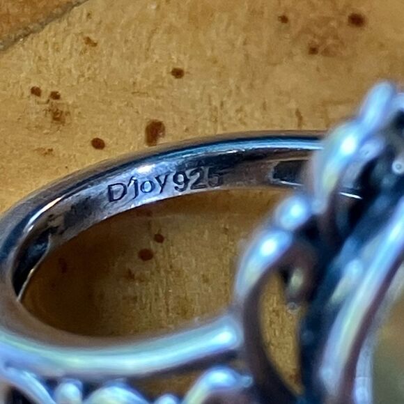 Natural Canary Opal Chrome Diopside Sterling Silver Ring Size 5 - Picture 6 of 9